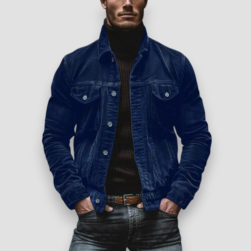 Veste décontractée boutonnée pour homme