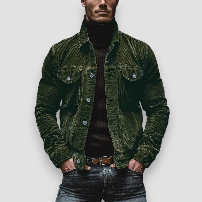 Veste décontractée boutonnée pour homme