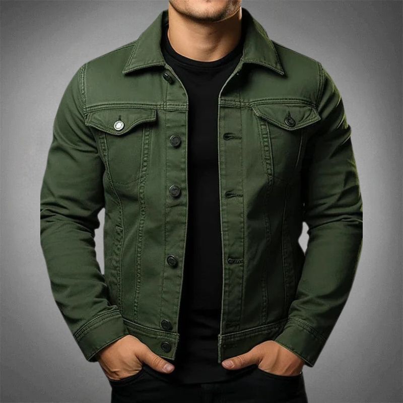 Veste en jean classique pour homme