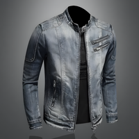 Veste en jean rétro | style biker classique