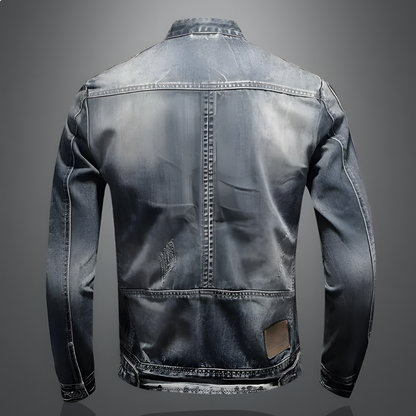 Veste en jean rétro | style biker classique