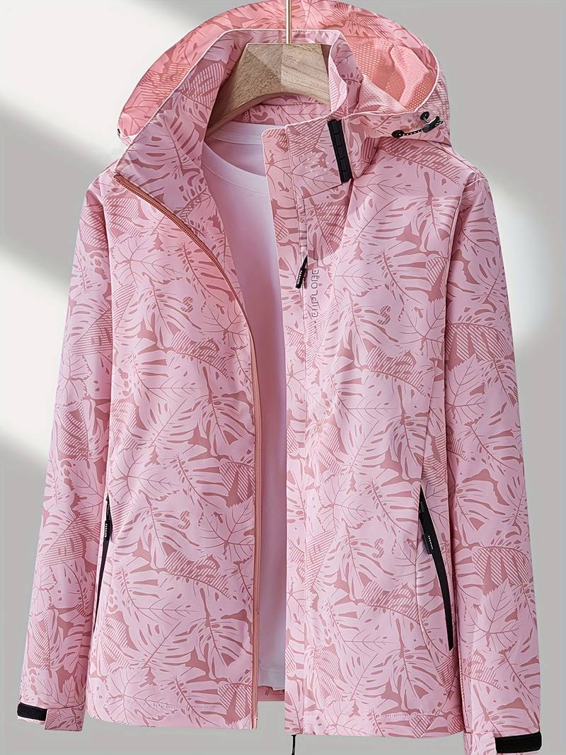 Veste imperméable et coupe-vent à capuche pour femme - élégante et légère