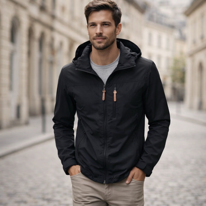 Veste imperméable et coupe-vent pour homme