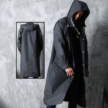 Veste longue à capuche pour homme