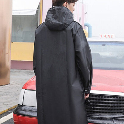 Veste longue à capuche pour homme