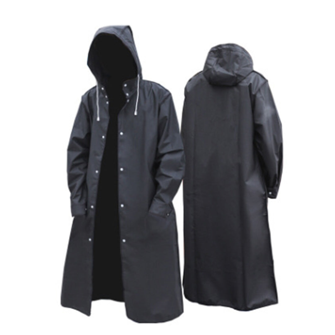Veste longue à capuche pour homme