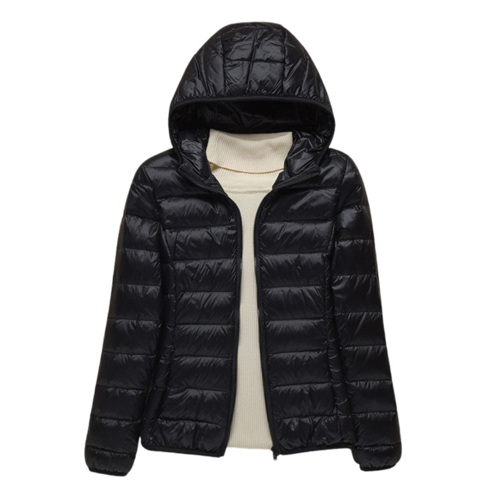 Veste matelassée à capuche pour femme