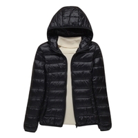 Veste matelassée à capuche pour femme