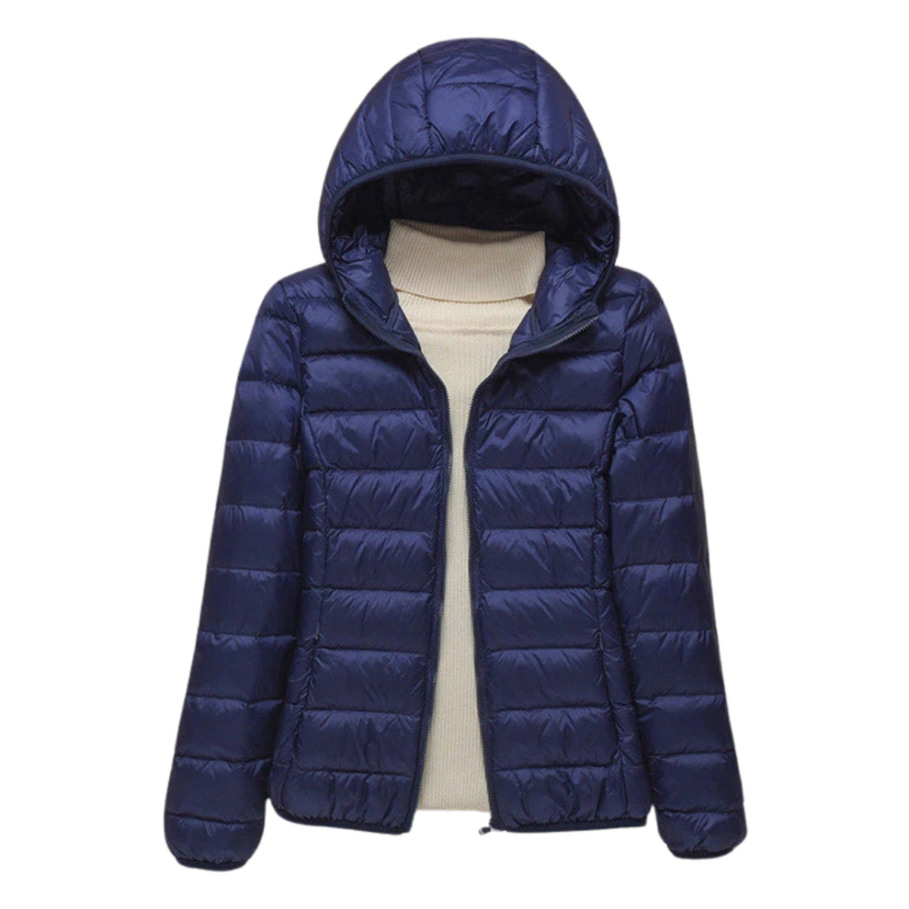 Veste matelassée à capuche pour femme