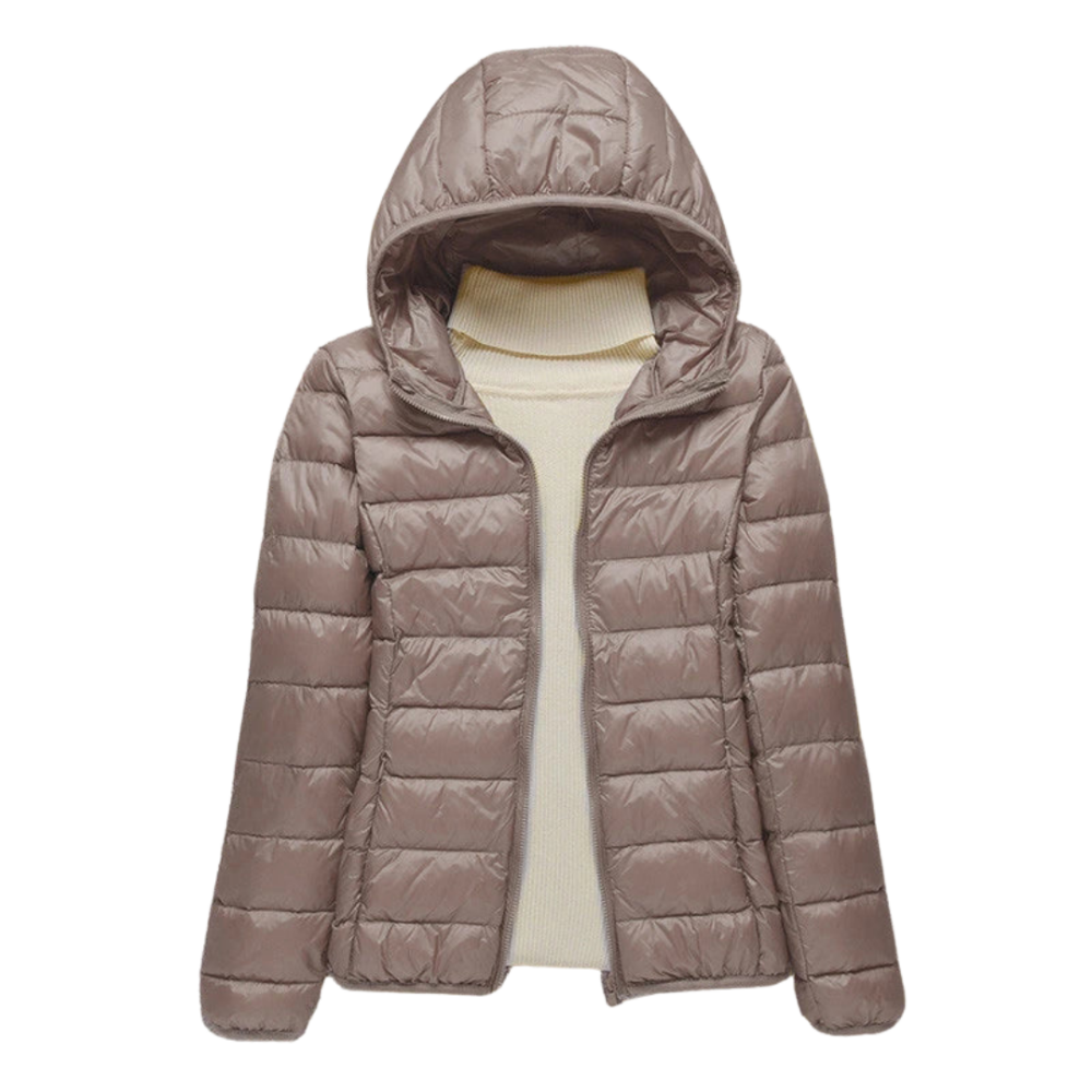 Veste matelassée à capuche pour femme