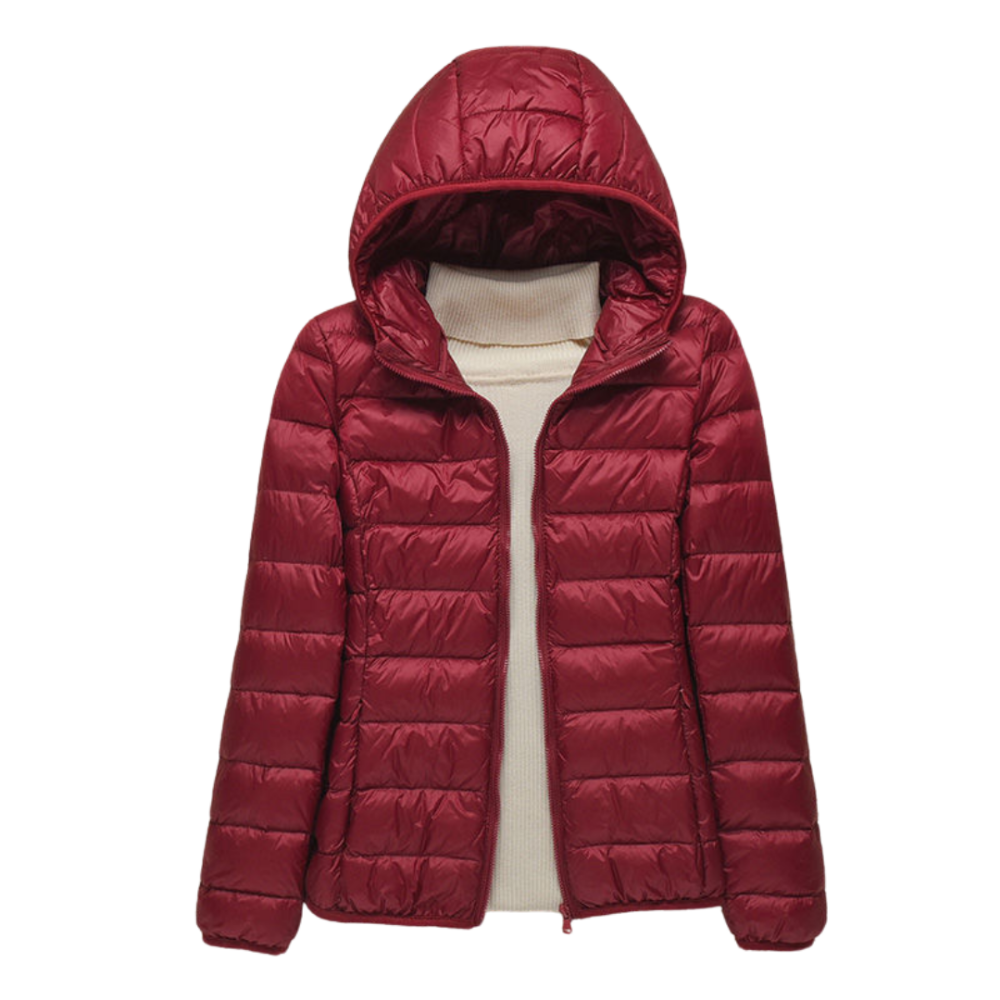 Veste matelassée à capuche pour femme
