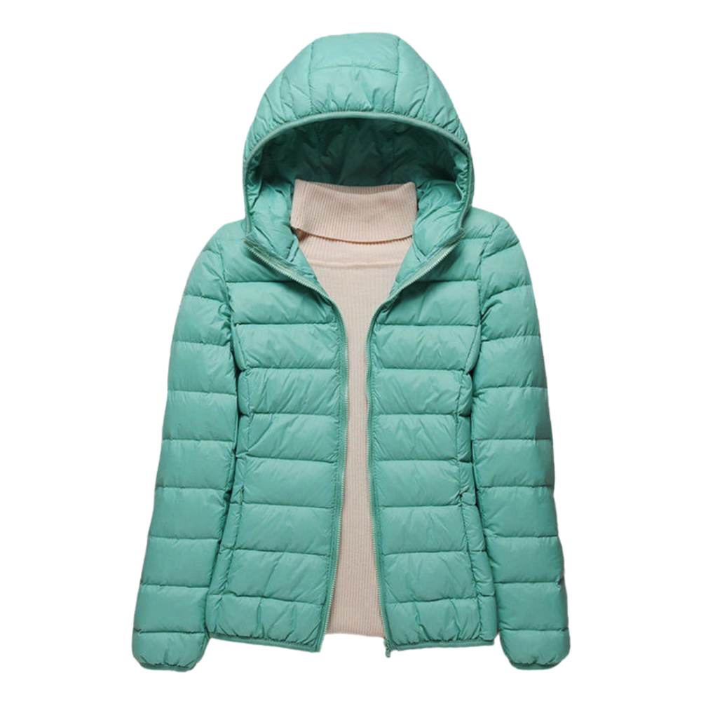 Veste matelassée à capuche pour femme
