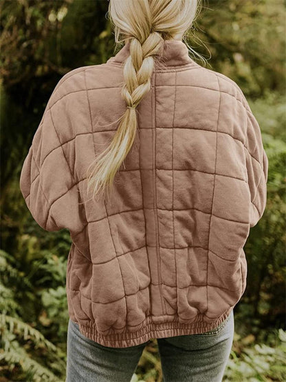 Veste matelassée élégante à fermeture éclair