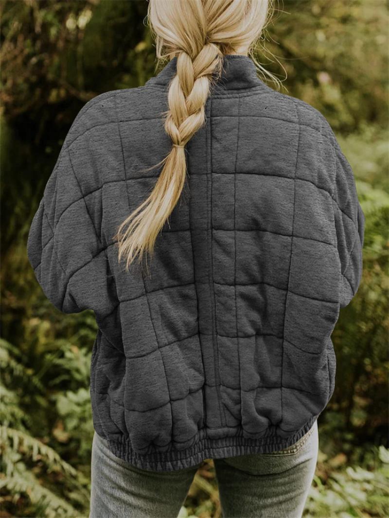 Veste matelassée élégante à fermeture éclair