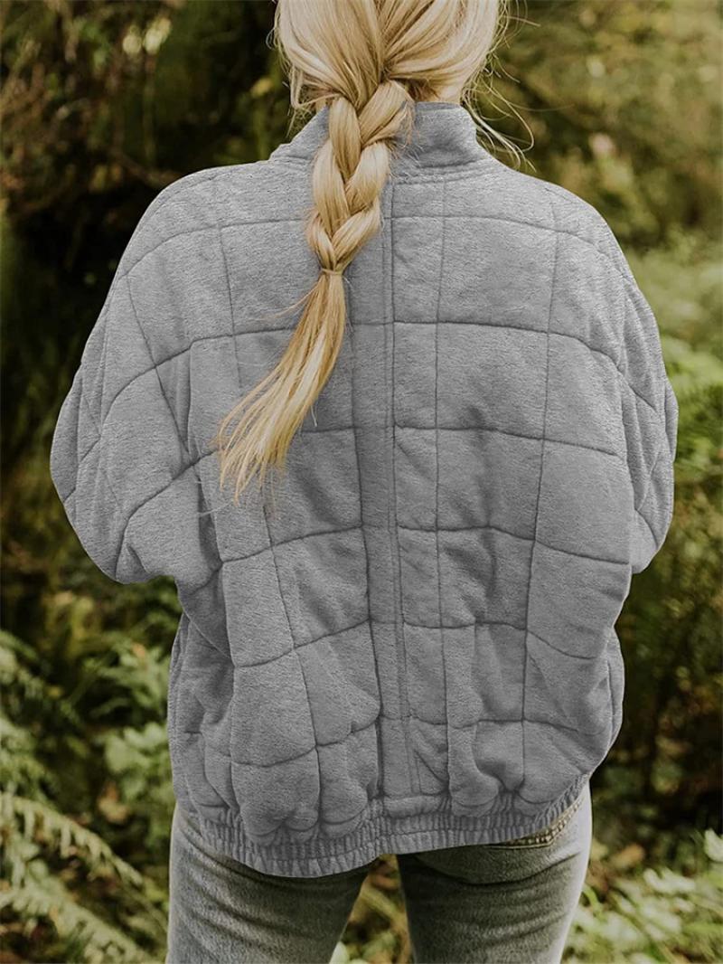 Veste matelassée élégante à fermeture éclair