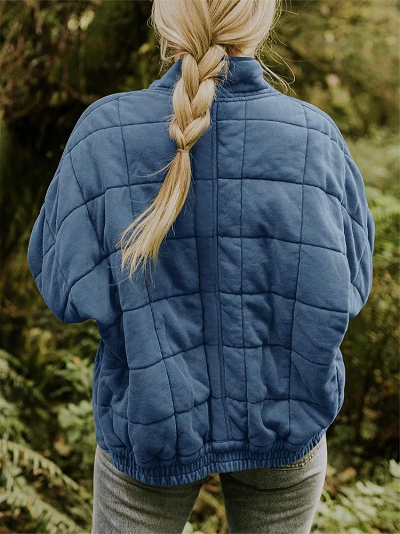 Veste matelassée élégante à fermeture éclair