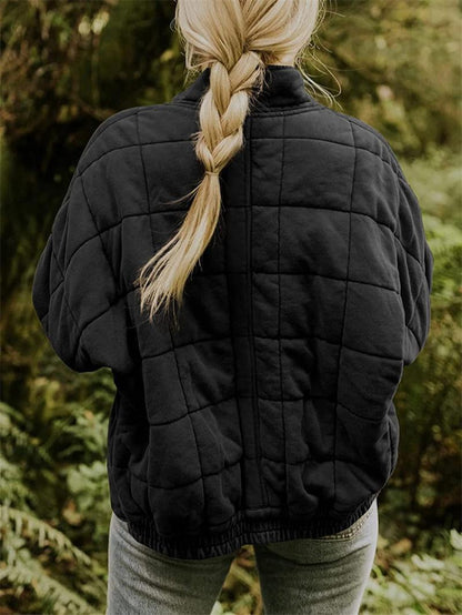 Veste matelassée élégante à fermeture éclair