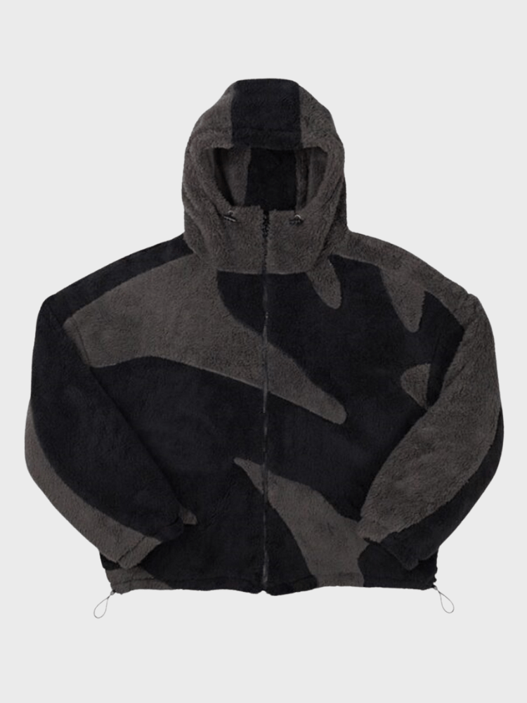 Veste oversize à zip intégral pour homme