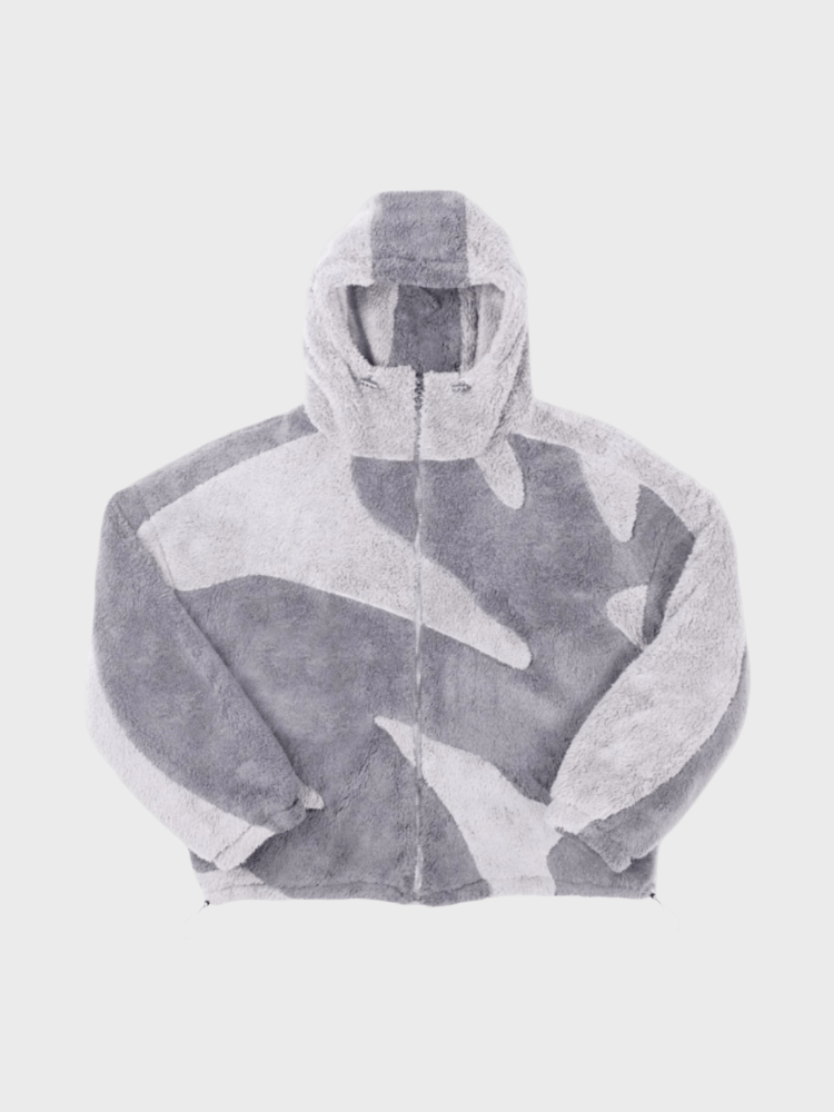 Veste oversize à zip intégral pour homme