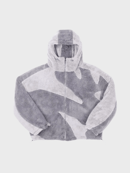 Veste oversize à zip intégral pour homme