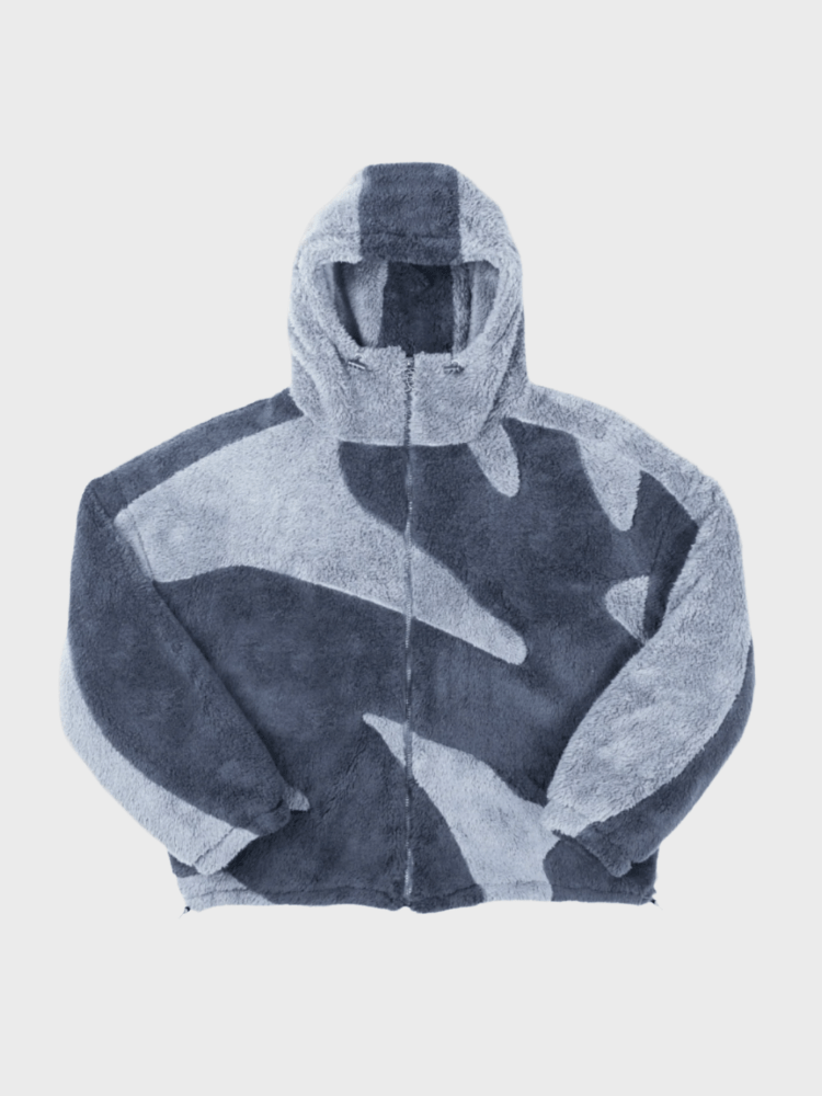 Veste oversize à zip intégral pour homme