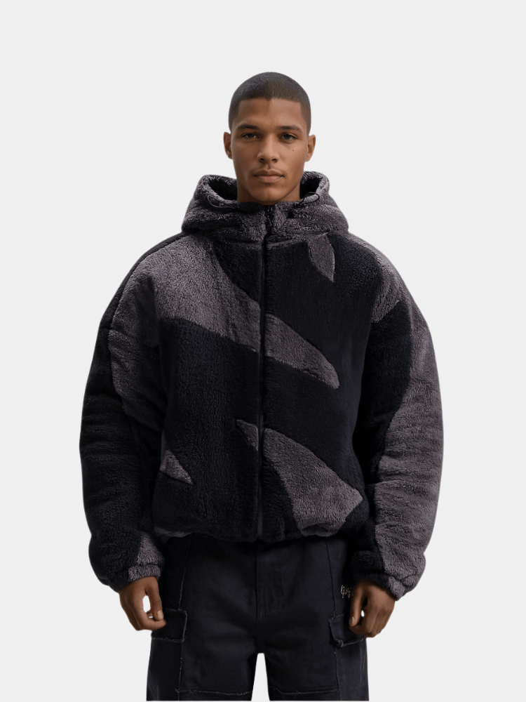 Veste oversize à zip intégral pour homme