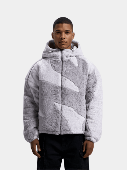 Veste oversize à zip intégral pour homme