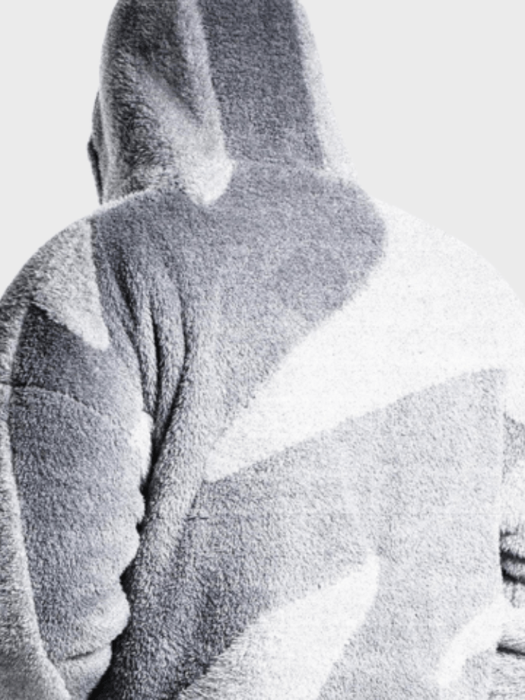 Veste oversize à zip intégral pour homme