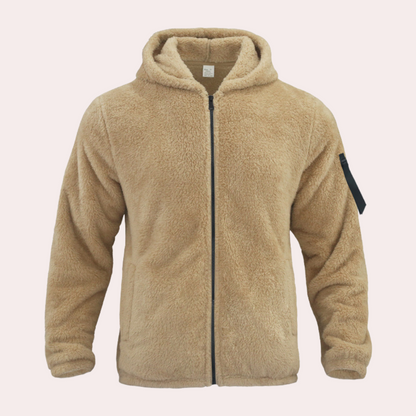Veste polaire d’hiver à capuche pour homme