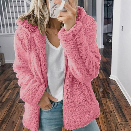 Veste polaire zippée à capuche femme