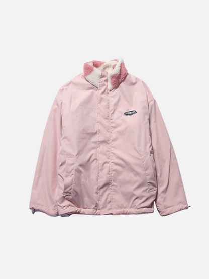Veste réversible à motif cœur