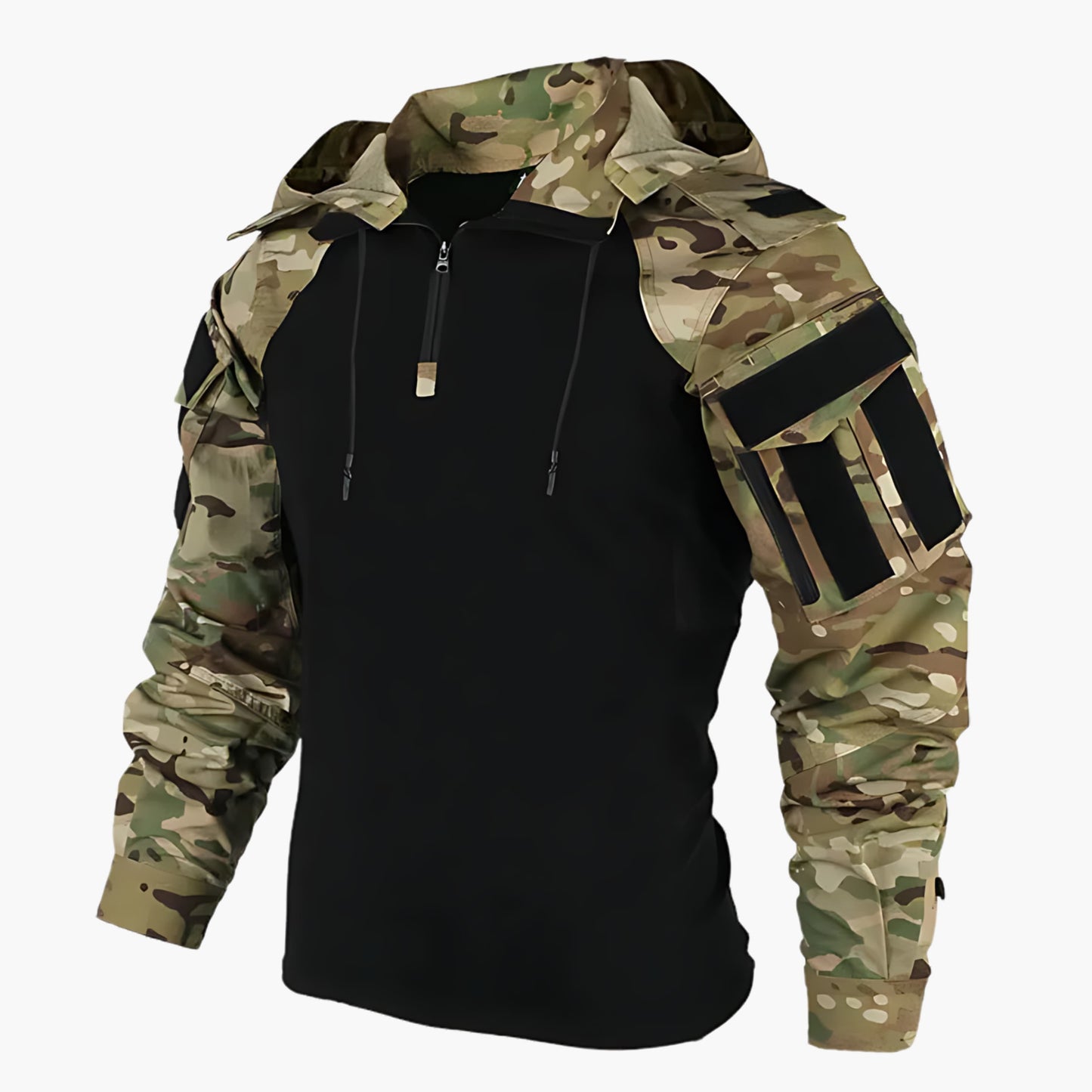 Veste tactique d'hiver à capuche pour homme
