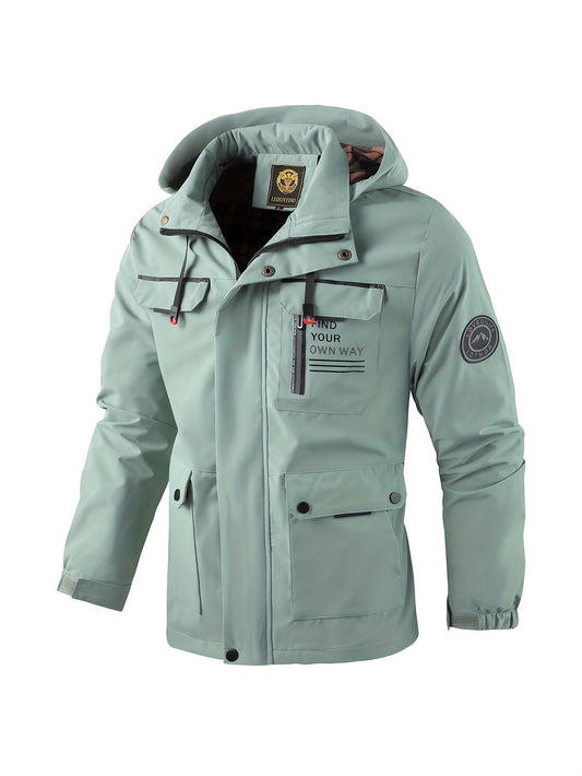 Veste utilitaire à capuche pour homme