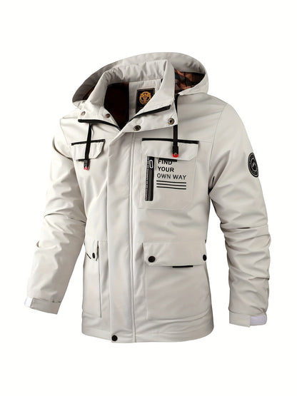 Veste utilitaire à capuche pour homme