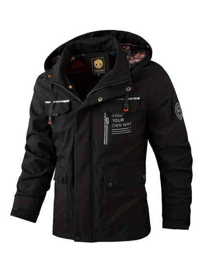 Veste utilitaire à capuche pour homme