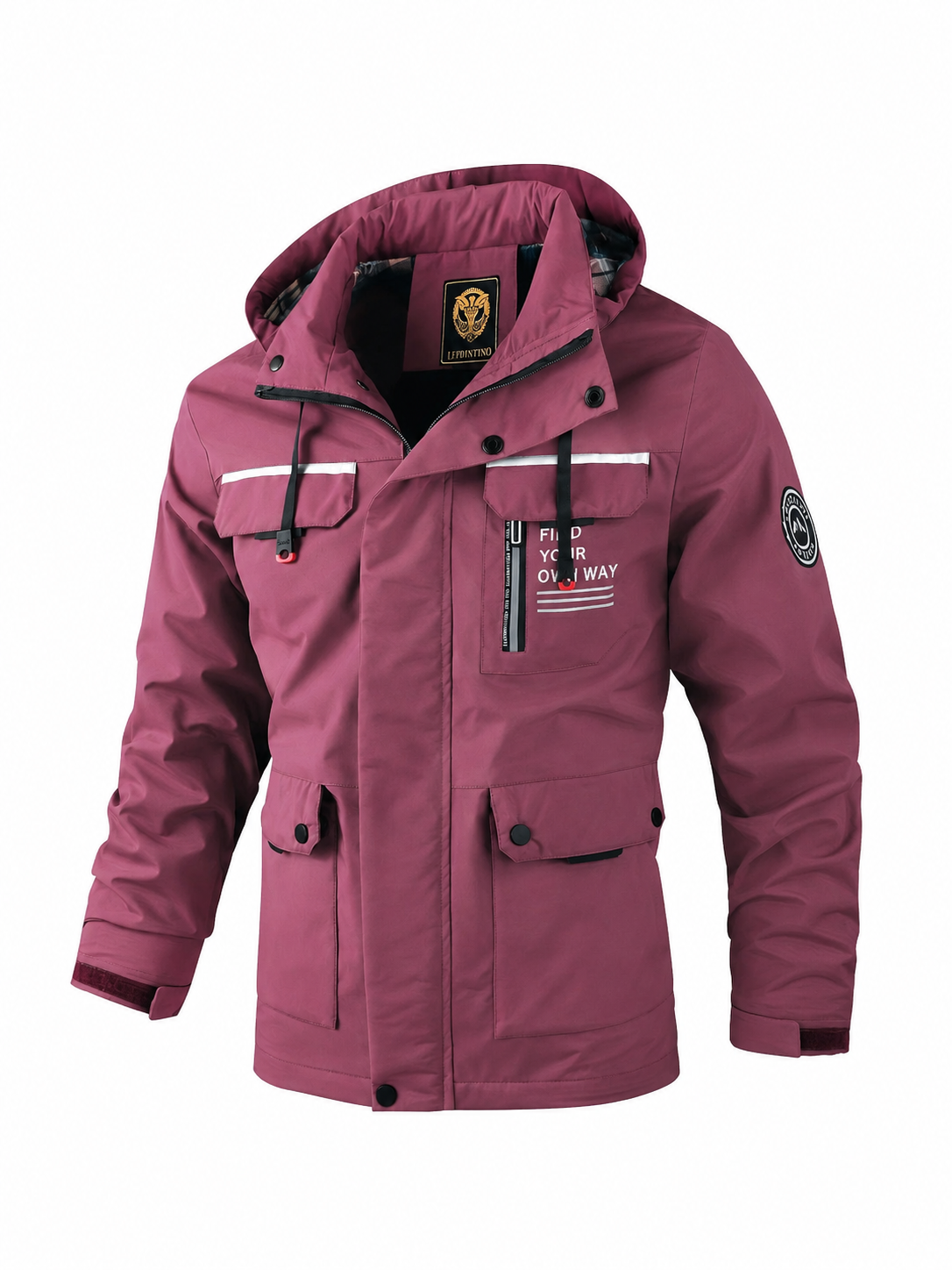 Veste utilitaire à capuche pour homme