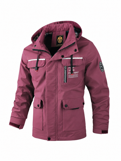 Veste utilitaire à capuche pour homme