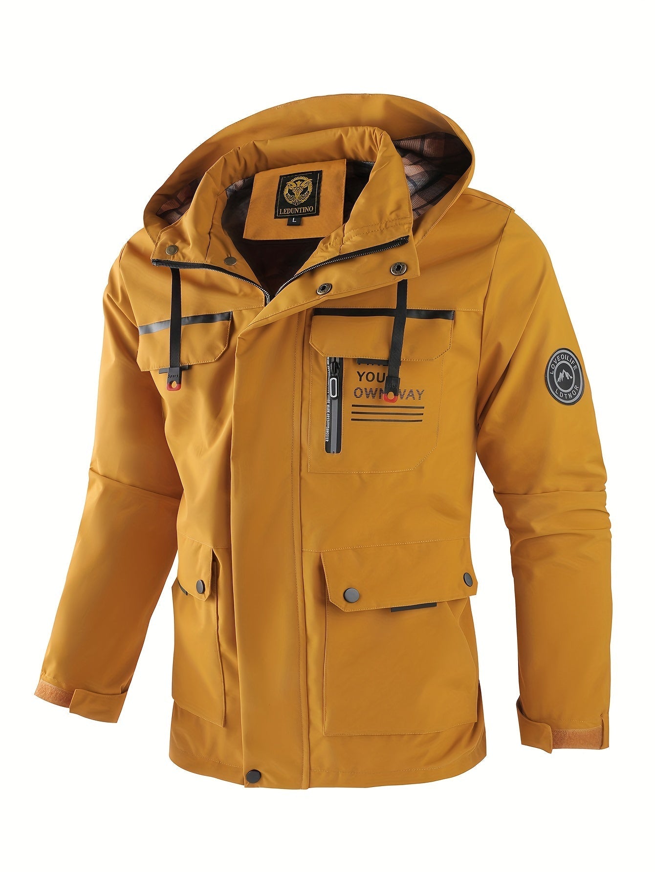 Veste utilitaire à capuche pour homme