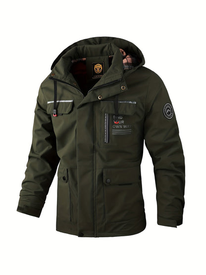 Veste utilitaire à capuche pour homme