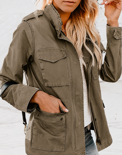 Veste utilitaire à manches longues pour femme