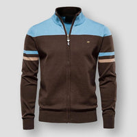 Veste zippée color block pour homme