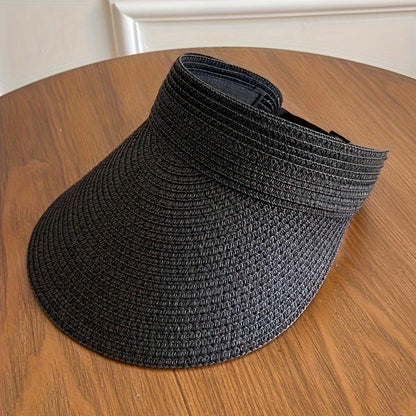 Visière à large bord pliable pour femme