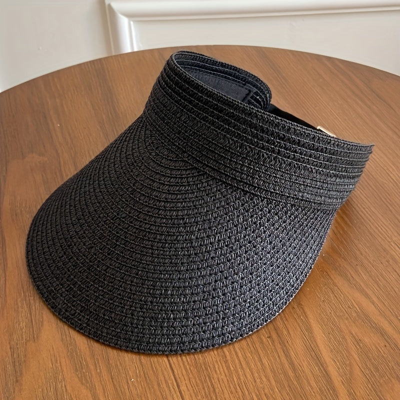 Visière à large bord pliable pour femme