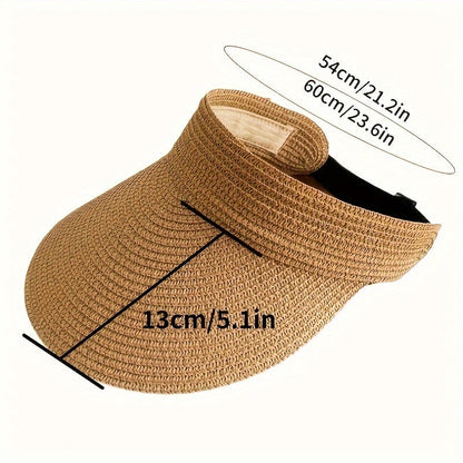 Visière à large bord pliable pour femme
