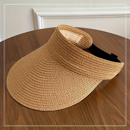 Visière à large bord pliable pour femme