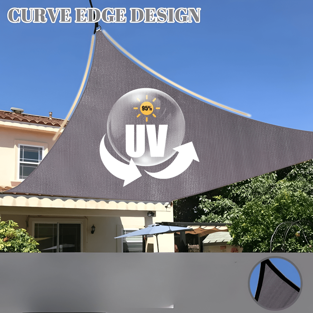 Voile d'ombrage imperméable avec protection UV pour terrasse et balcon