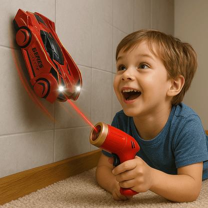Voiture radiocommandée à commande laser grimpant aux murs pour enfants