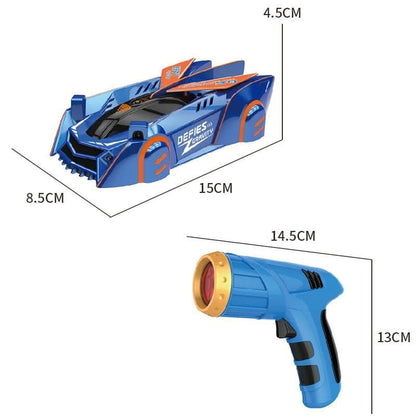 Voiture radiocommandée à commande laser grimpant aux murs pour enfants