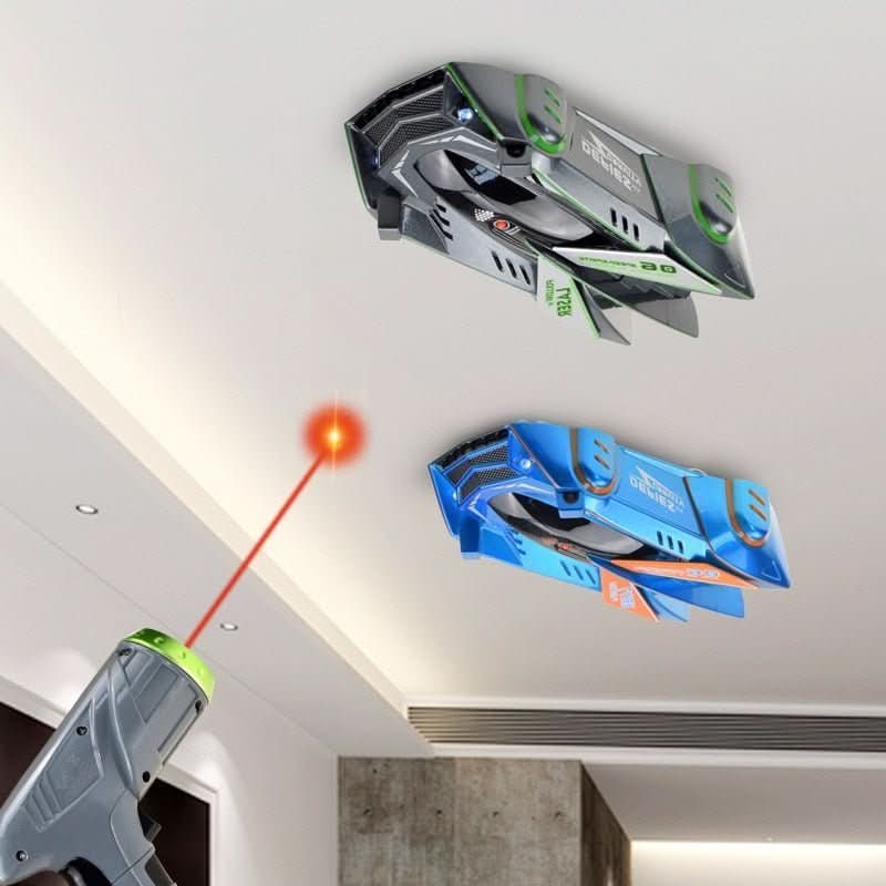 Voiture radiocommandée à commande laser grimpant aux murs pour enfants