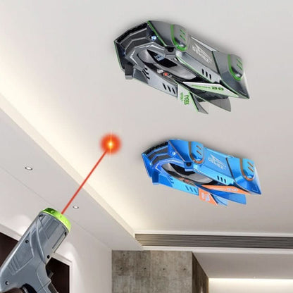 Voiture radiocommandée à commande laser grimpant aux murs pour enfants
